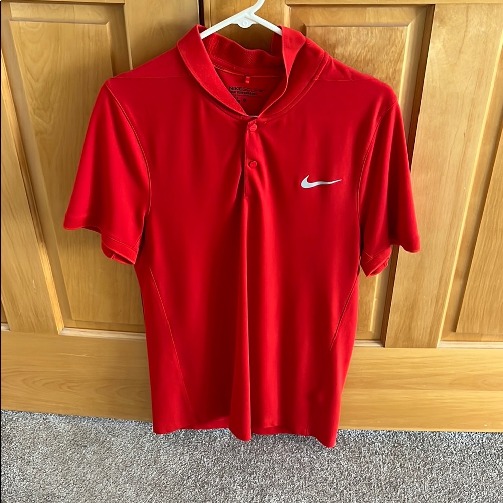 Nike Men's Red Polo Shirt